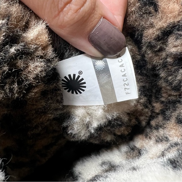 UGG Classic Tall 11 Leopard Print Boots in Black Suede - Picture 11 of 11